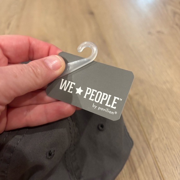 NWT Pavilion Gift Gray Lacrosse People Adjustable Strap Snap Back Baseball Hat - Picture 7 of 10